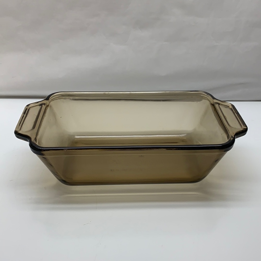 Anchor Hocking brown loaf pan 1.5 quart 5 x 9